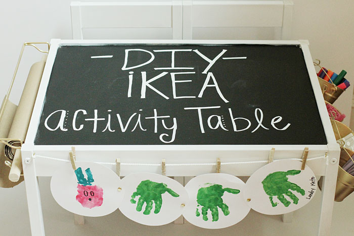 ikea hack, DIY children's table, activity table for children  - Ikea hack, DIY featured by popular Texas lifestyle blogger, Style Your Senses