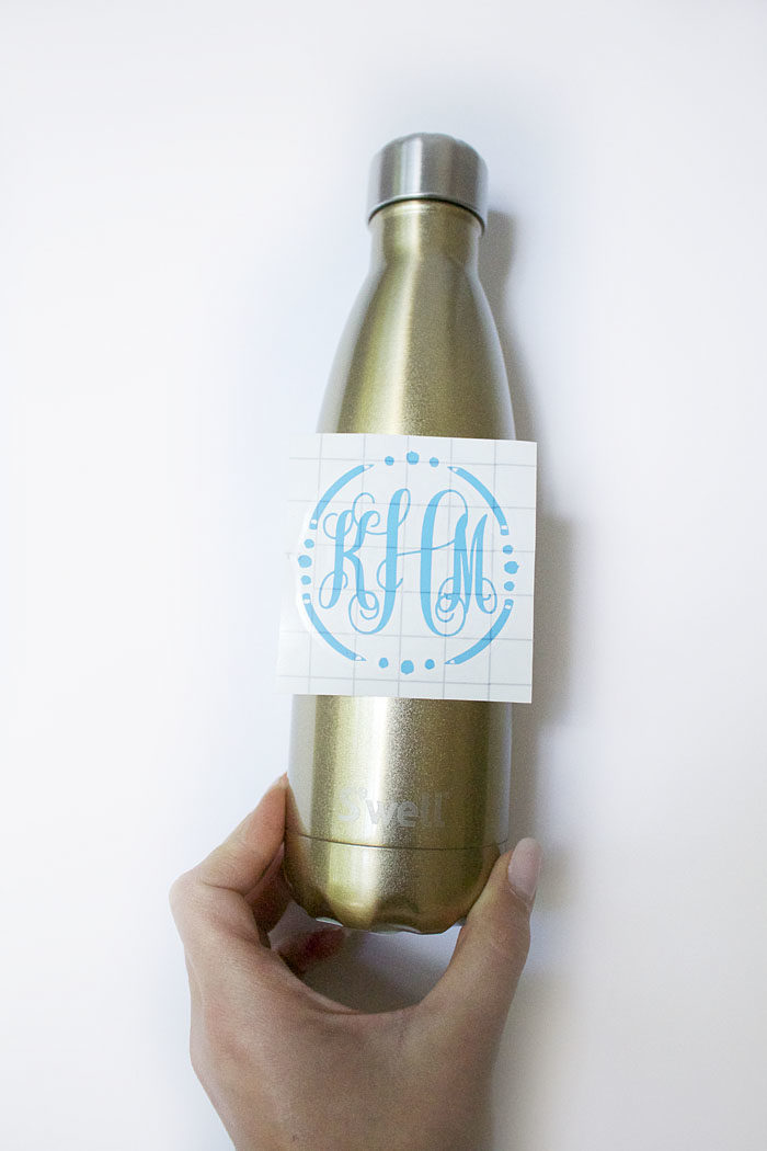 DIY teacher gift with s'well water bottle