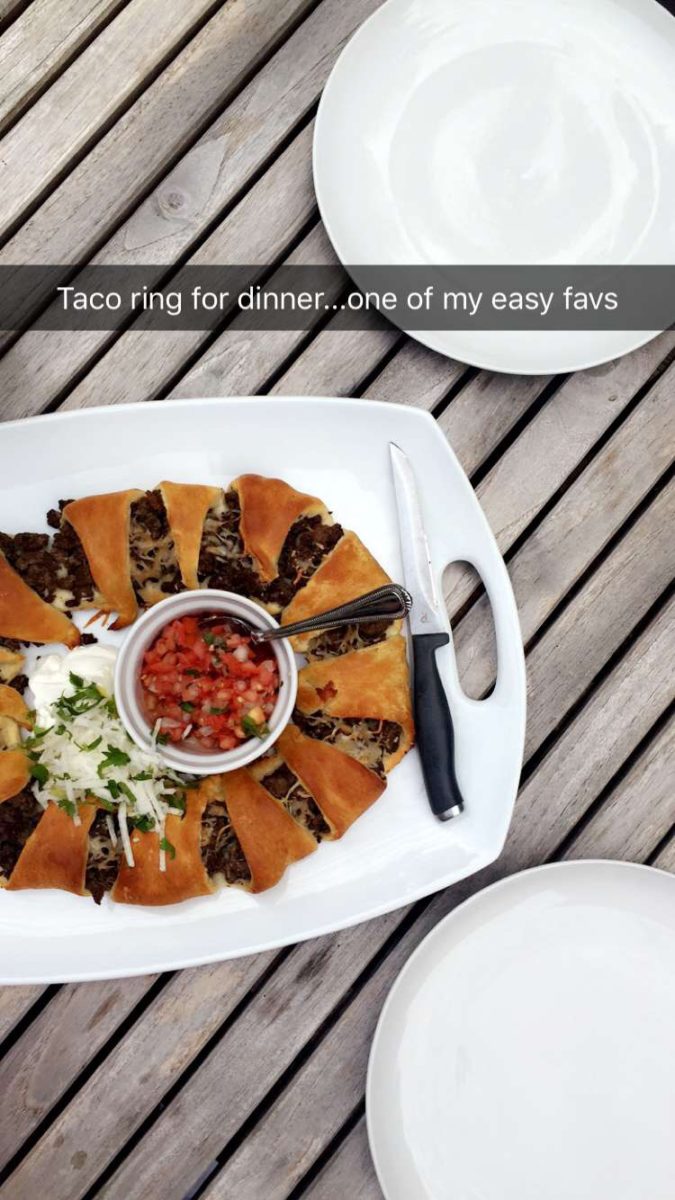 taco ring, dinner