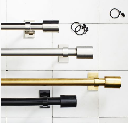 gold curtain rods on sale