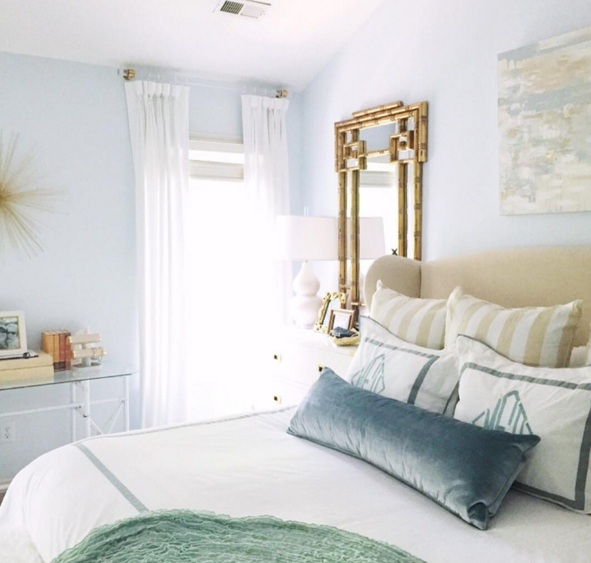 Calming and bright master bedroom