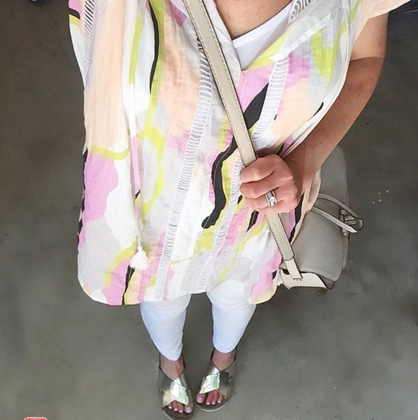 This lillaP watercolor tunic is great for a casual summer look