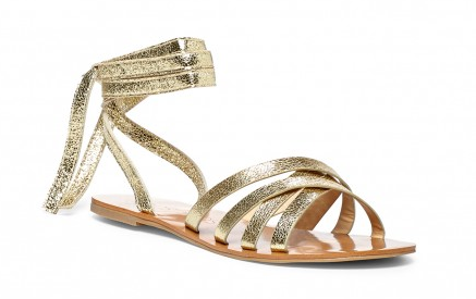 gold gladiator sandals