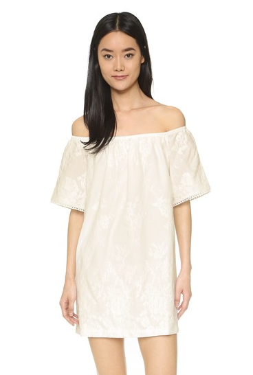 White off the shoulder dress