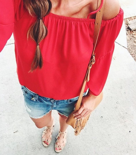 The best cold shoulder top that's also a great price.