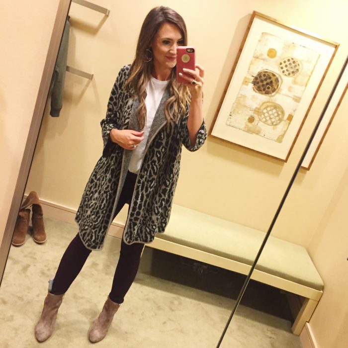 Gorgeous Joie leopard tunic cardigan for Fall. 