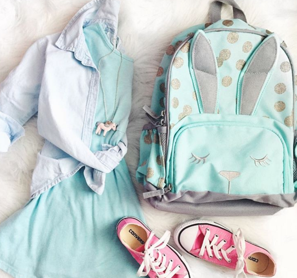 Back to School essentials including this darling Pottery Barn Kids bunny backpack