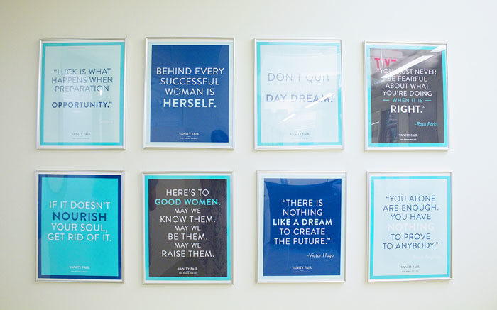 Inspirational Quote Wall as home decor