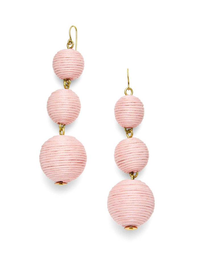 BaubleBar Crispin Bubble Earrings in Blush Pink