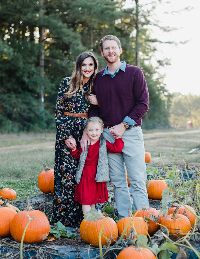 Fall Family photos in pumpkin patch