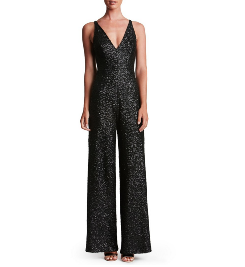 Dress the Population Sequin Jumpsuit for Holiday