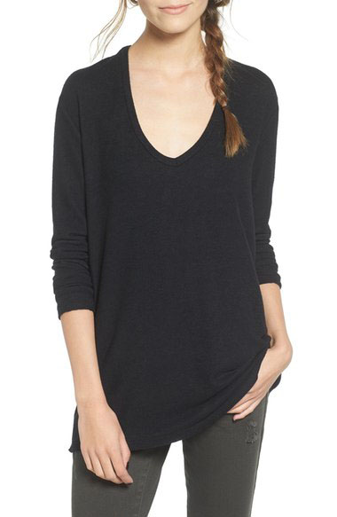 Cute, cozy and inexpensive v-neck sweater that's only $39.