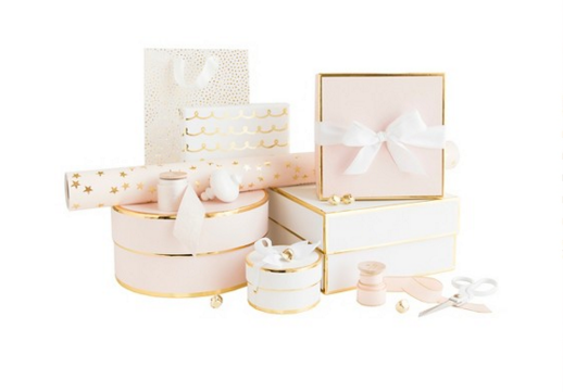 Sugar Paper gift wrap collection in blush