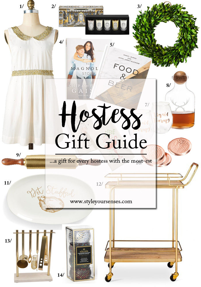 A Holiday Gift Guide for Hostess Gifts that are on-trend, affordable and easy.