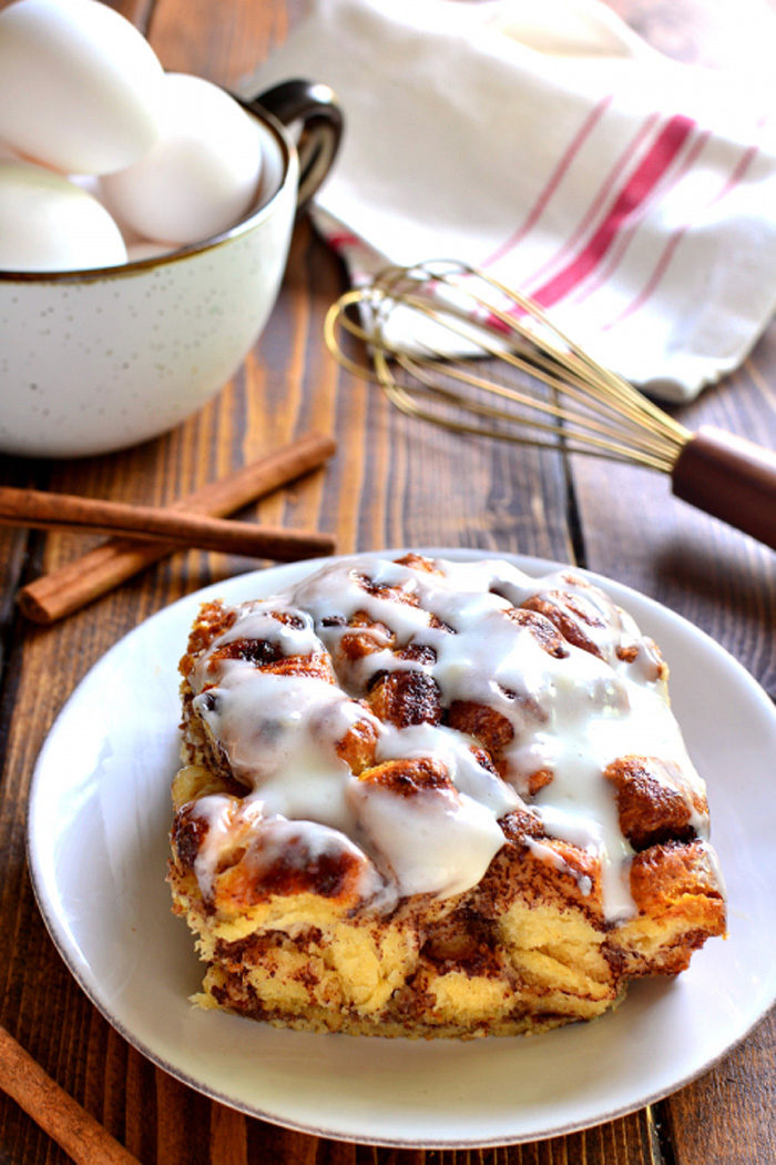 cinnamon-roll-french-toast-casserole - Christmas Morning Brunch Ideas for Christmas Morning featured by popular Texas lifestyle blogger, Style Your Senses