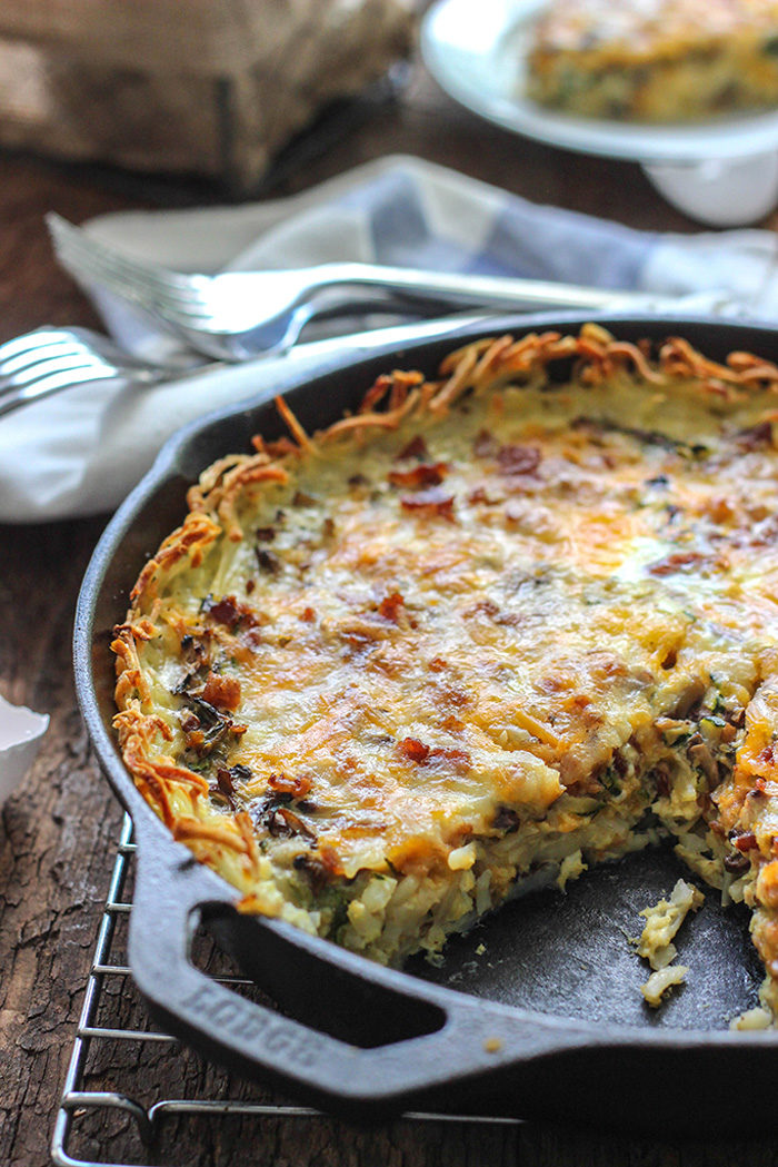 hash-brown-breakfast-quiche-1 - Christmas Morning Brunch Ideas for Christmas Morning featured by popular Texas lifestyle blogger, Style Your Senses