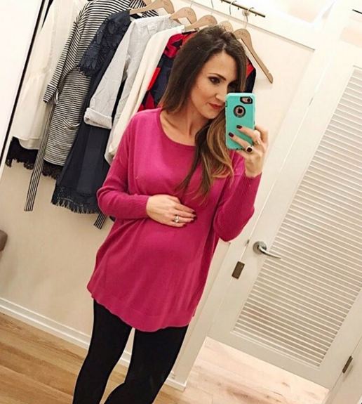 Cute pink swing tunic, great for busy moms