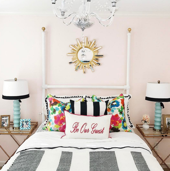 Bright and colorful guest room by Style Your Senses