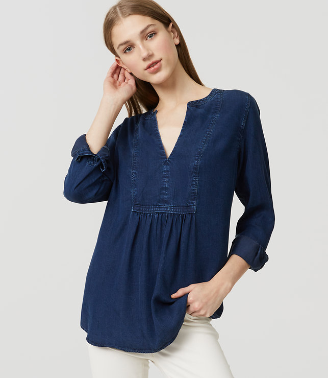chambray swing top