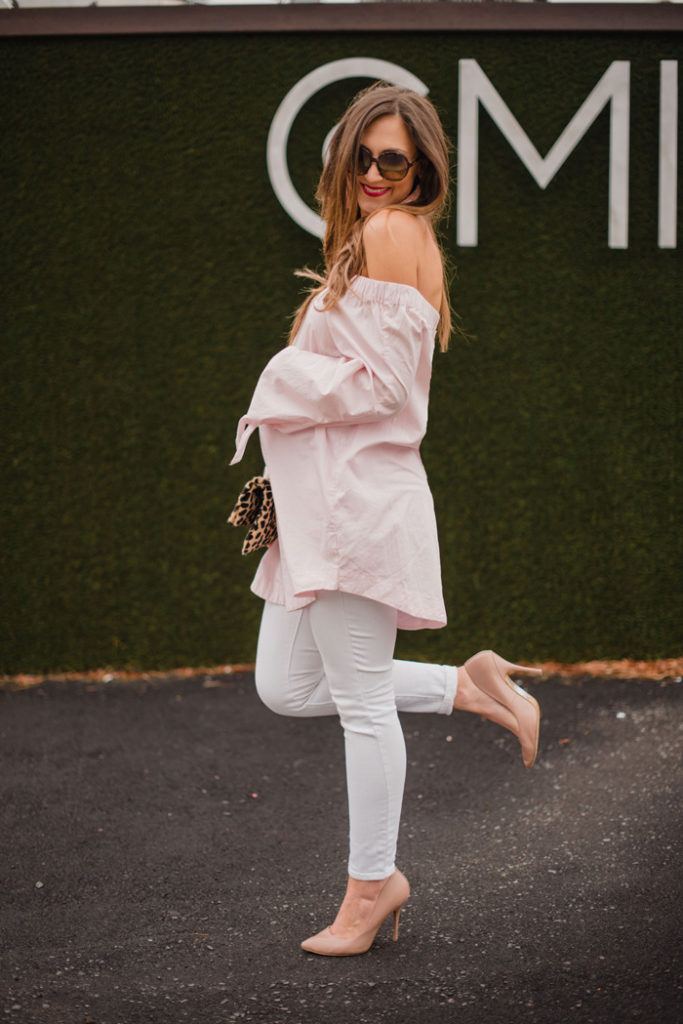 Free People off the shoulder top + the best date night ideas!
