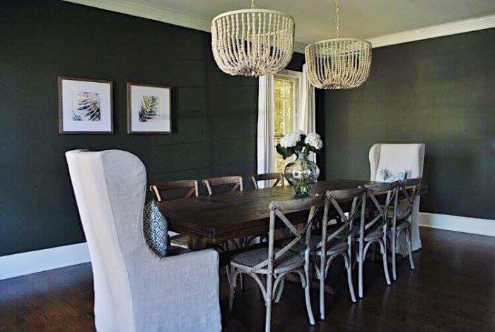 Beautiful rustic chic dining room
