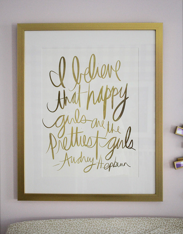 calligraphy art that's an instant download from etsy, framed by framebridge