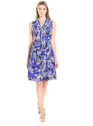 Lark and Ro Tie Neck Dress for Prime Day