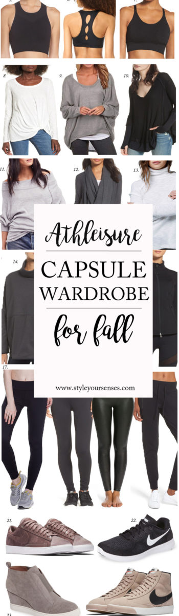 Athleisure capsule wardrobe for Fall