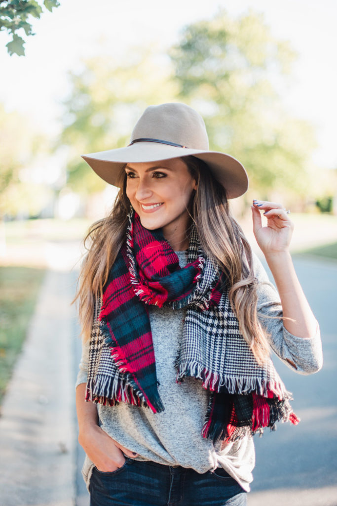Plaid Scarf for the Holidays 3