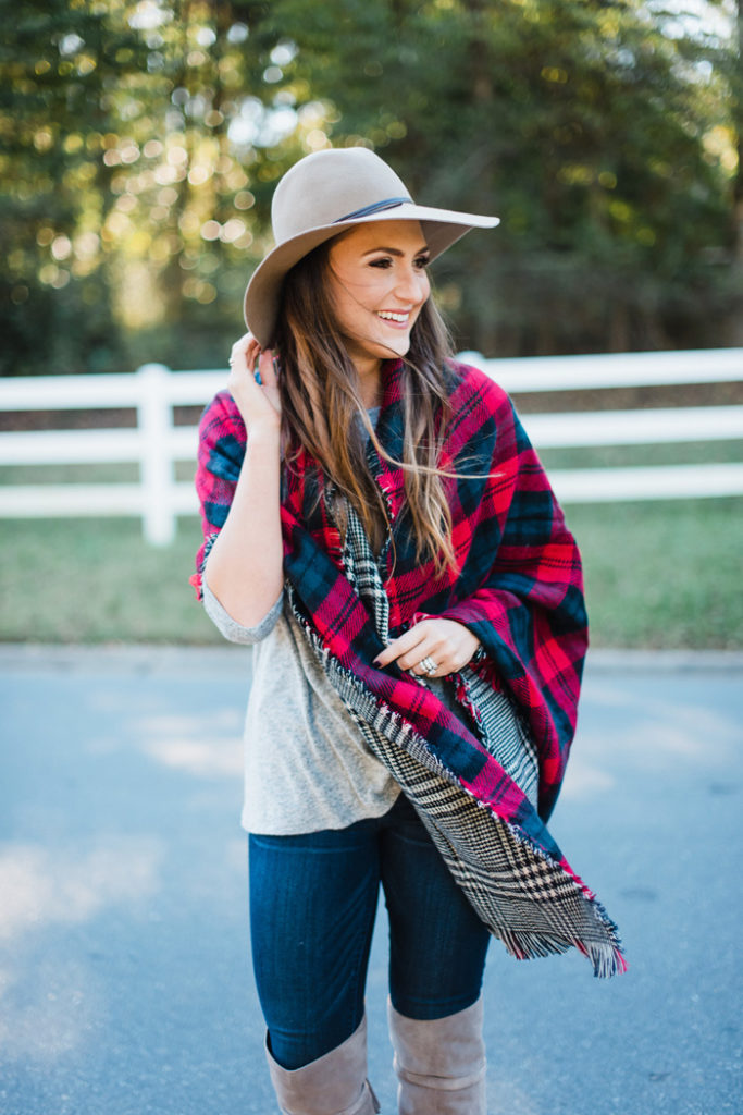 Plaid Scarf for the Holidays 3