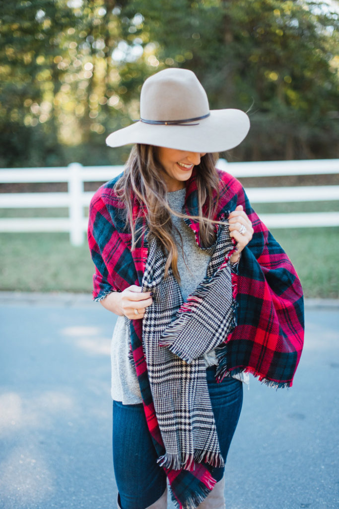 Plaid Scarf for the Holidays 4