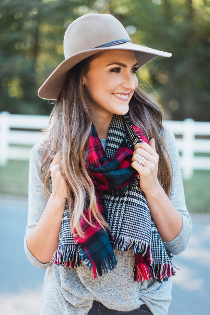 Plaid Scarf for the Holidays 5