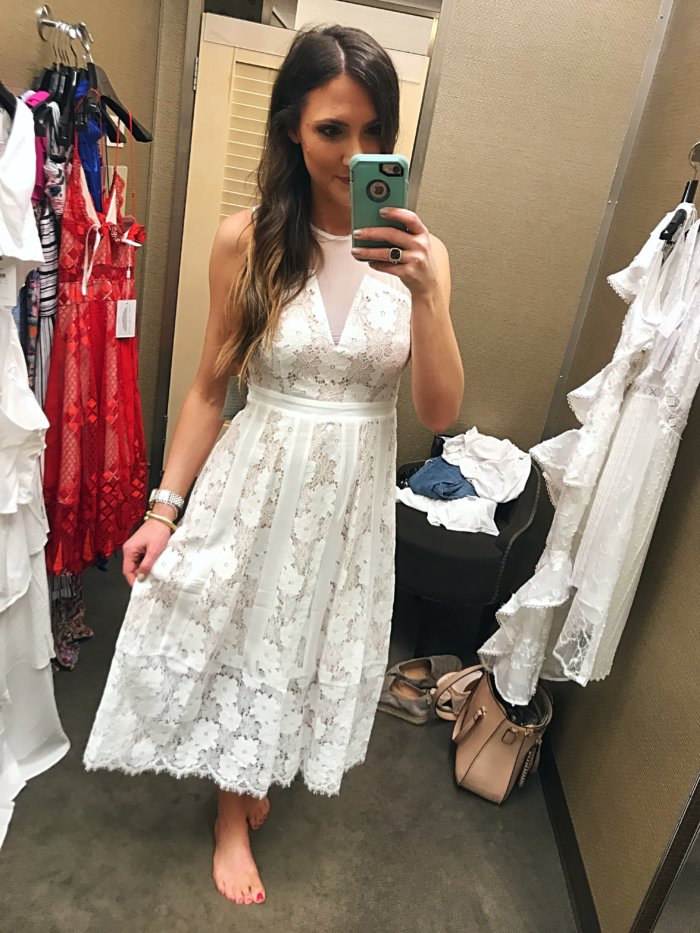 White lace dress for Spring