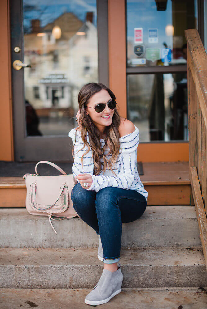 this convertible sweater is great for Spring transition