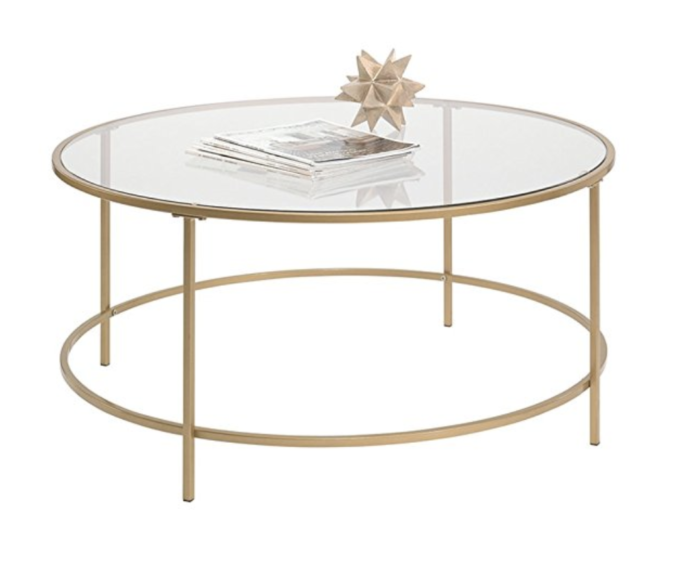 Amazon Finds featured by popular Dallas fashion blogger, Style Your Senses: gold coffee table
