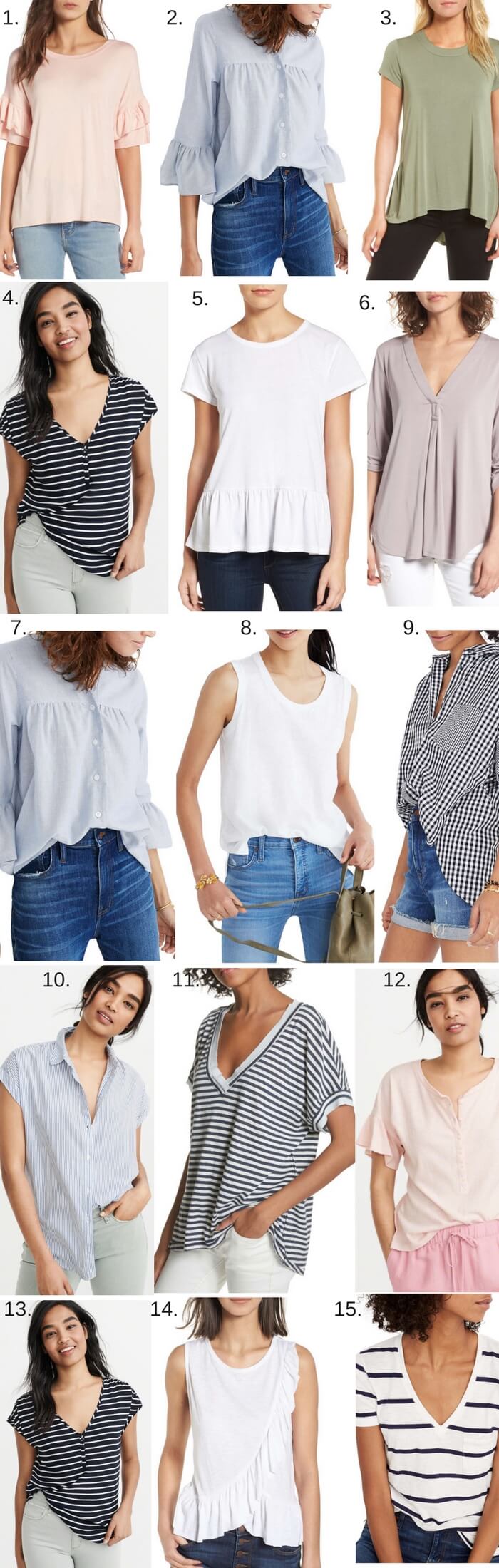 15 casual tops for Spring