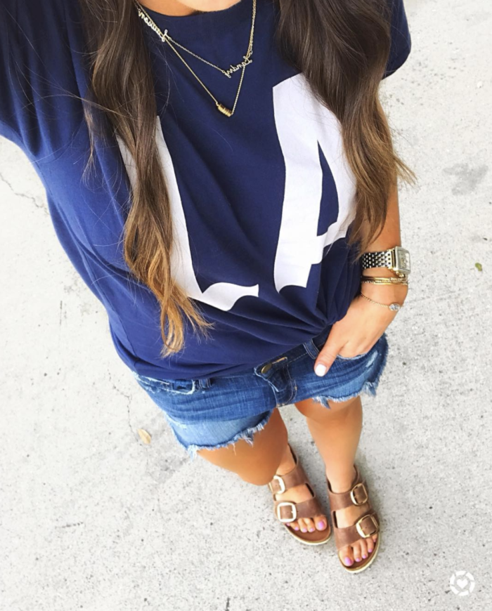 casual outfit | LA TEE | J. Crew Tee