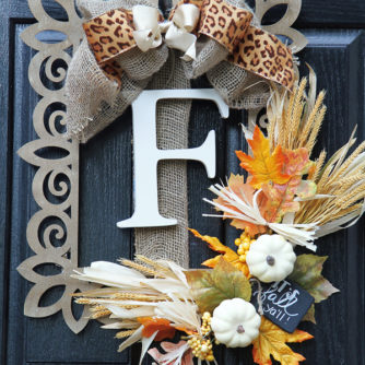 | Easy DIY Fall Wreath featured by popular Dallas lifestyle blogger, Style Your Senses