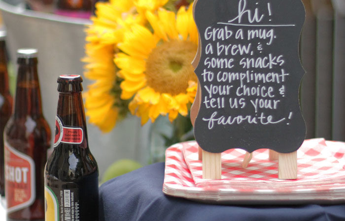 Craft Beer Tasting Party, World Market, DIY, Outdoor Entertaining