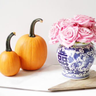 Marble Cheese Board, Business Marble Cheese Board, ginger jar, fall vignette, pumpkins, Roses