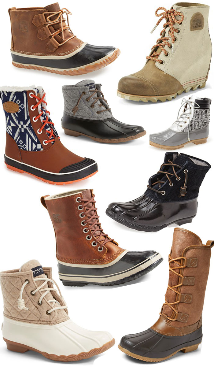 Duck Boots, Winter Shoes, All Weather Shoes, Sorel, Sperry