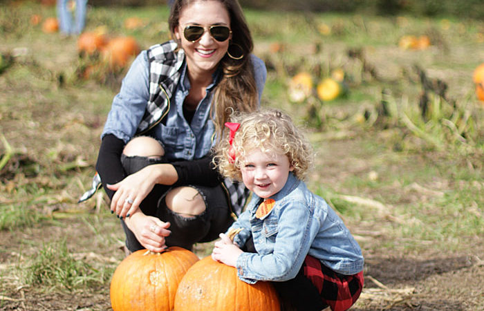 pumpkins, pumpkin patch, plaid vest, mommy and me, fall fun