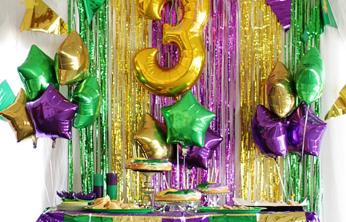 mardi gras party, kids party, birthday party, diy party