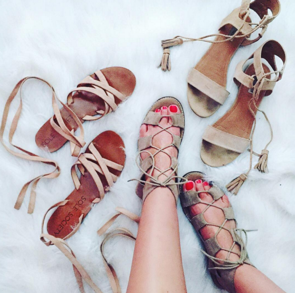 Neutral sandals all on sale