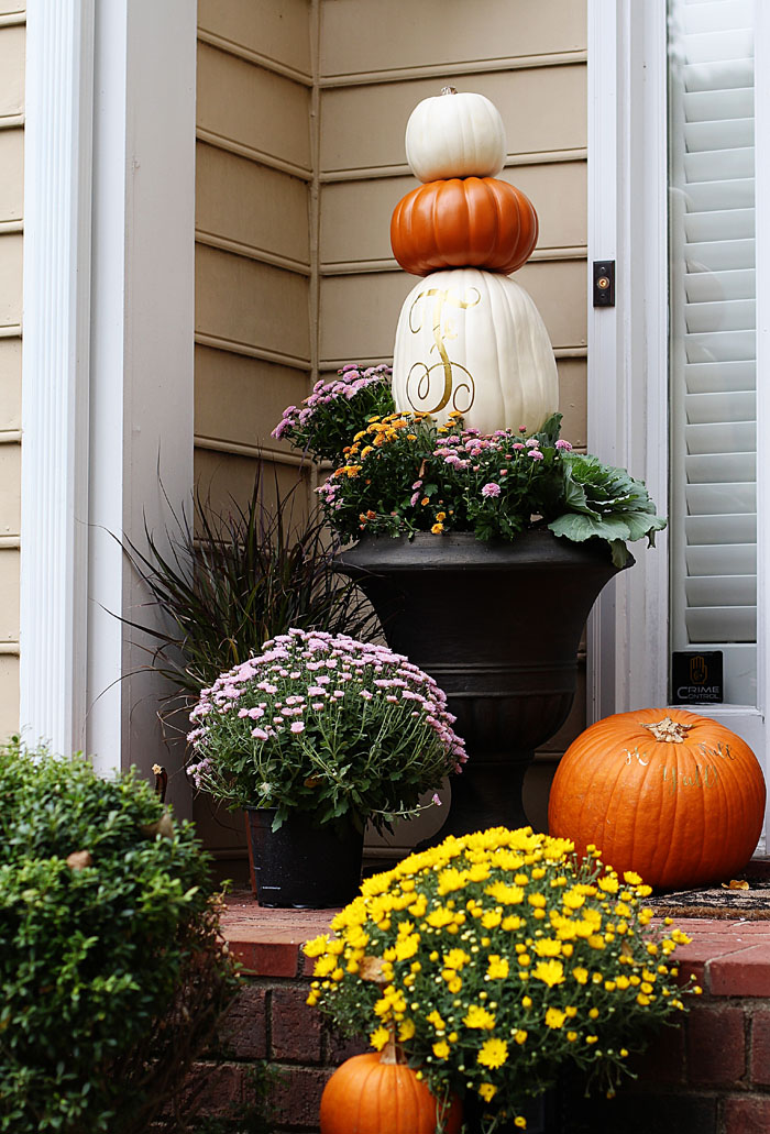 DIY Pumpkin Topiary 1