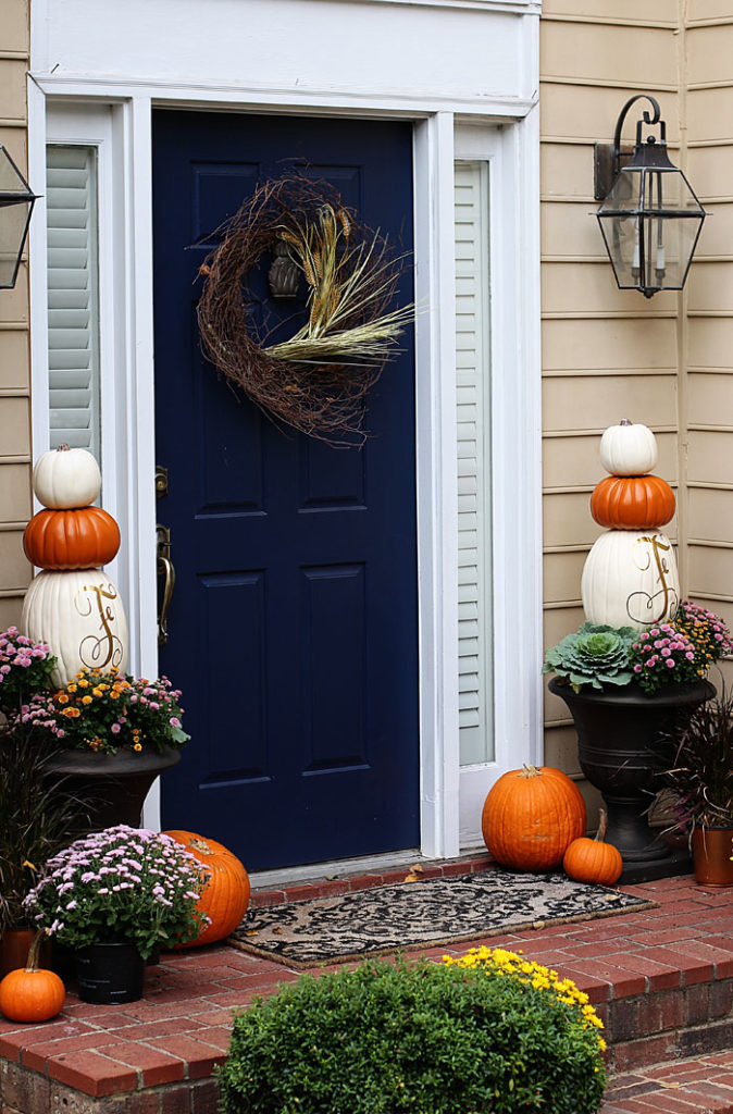 Fall Porch & DIY Pumpkin Topiary | Home Decor | Style Your Senses