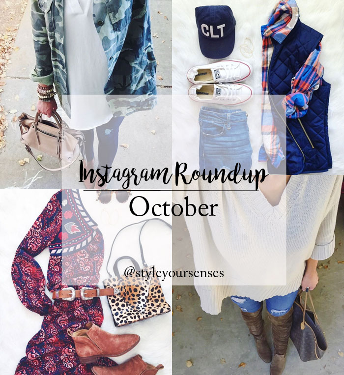 A full Instagram Roundup of all of October's best outfits, and pieces that I'm loving