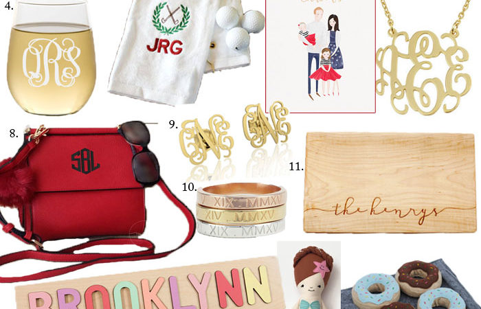 Etsy Holiday Gift Guide for personalized gifts