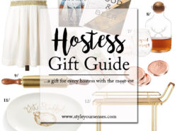 A Holiday Gift Guide for Hostess Gifts that are on-trend, affordable and easy.