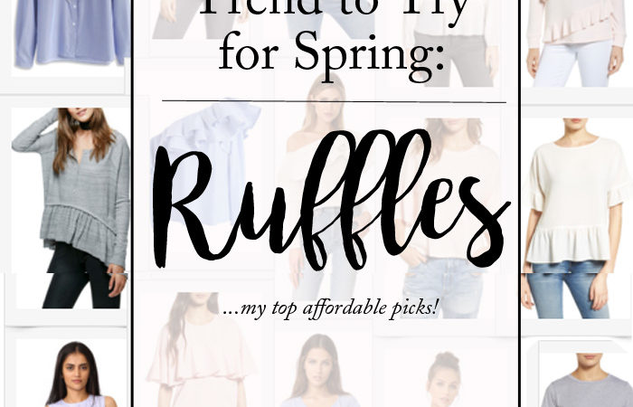 Ruffled Tops for Spring are a must try trend!